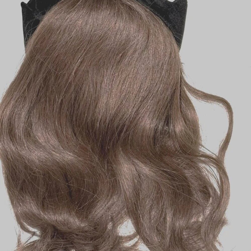 Vintage 100% Human Hair Fall from the 1970's -#9 Brown  NEW with tags